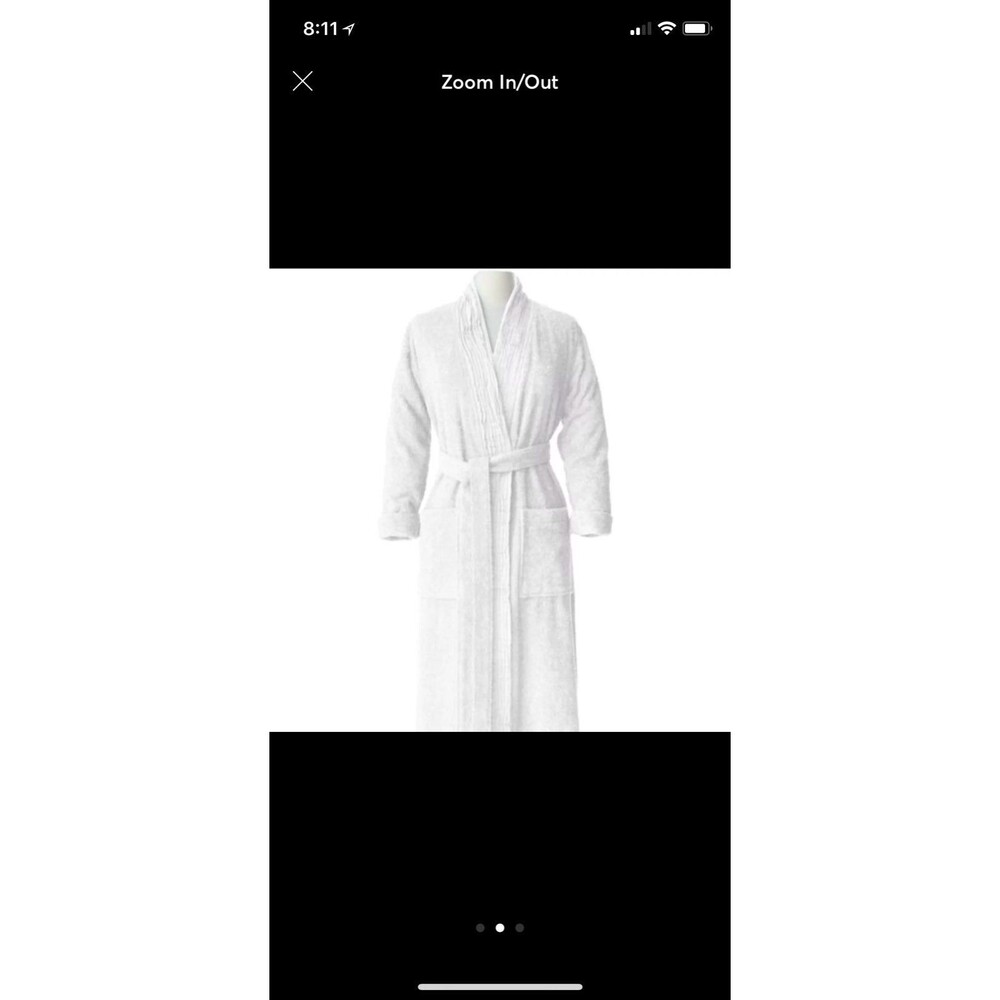 Women’s Pure Fiber Turkish Robe White SM
